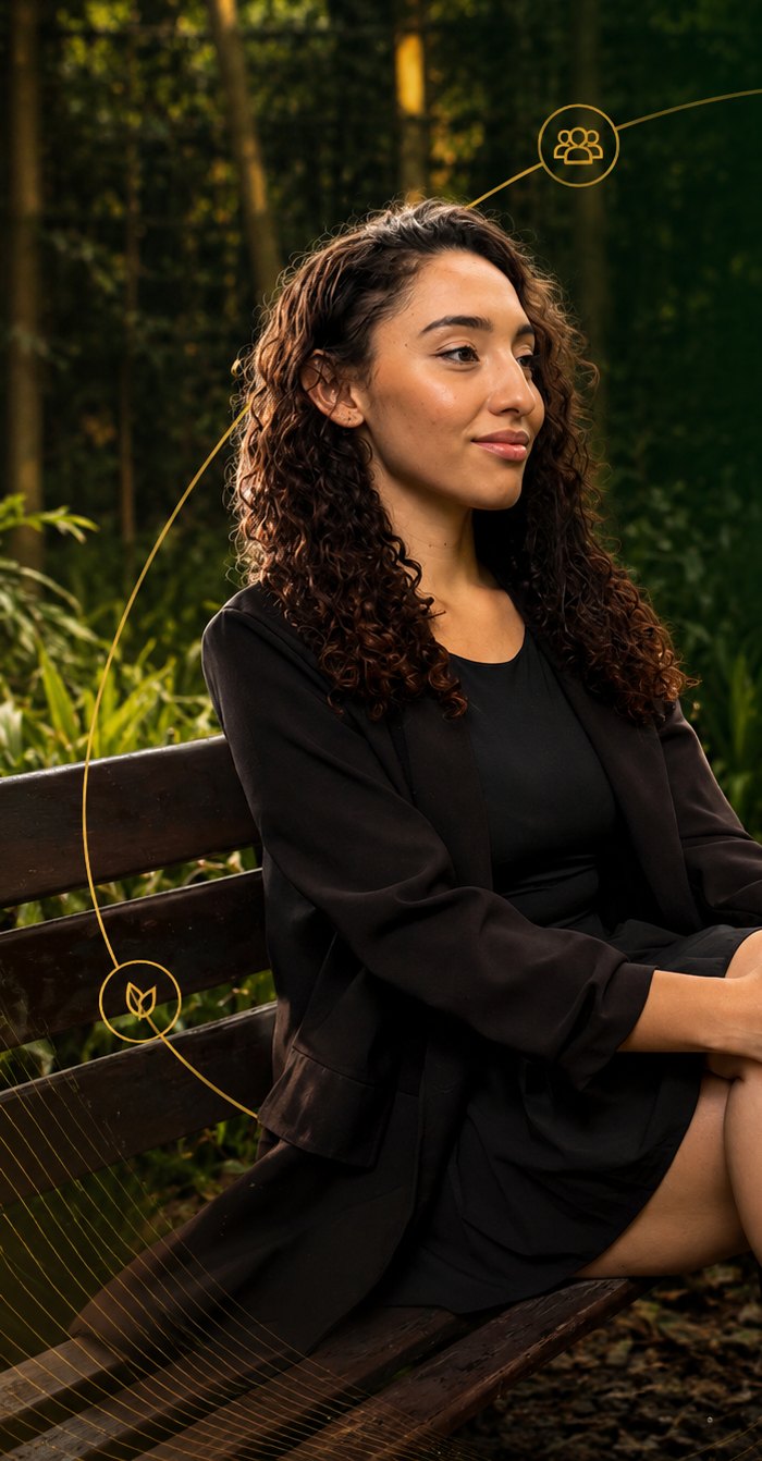 Profesional de Red Impacto en un entorno corporativo natural
